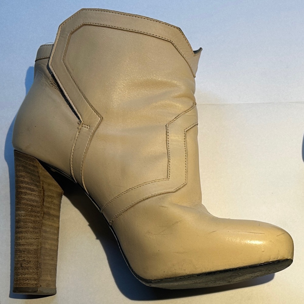 Vintage Pierre Hardy Cream Women's Heeled Boots